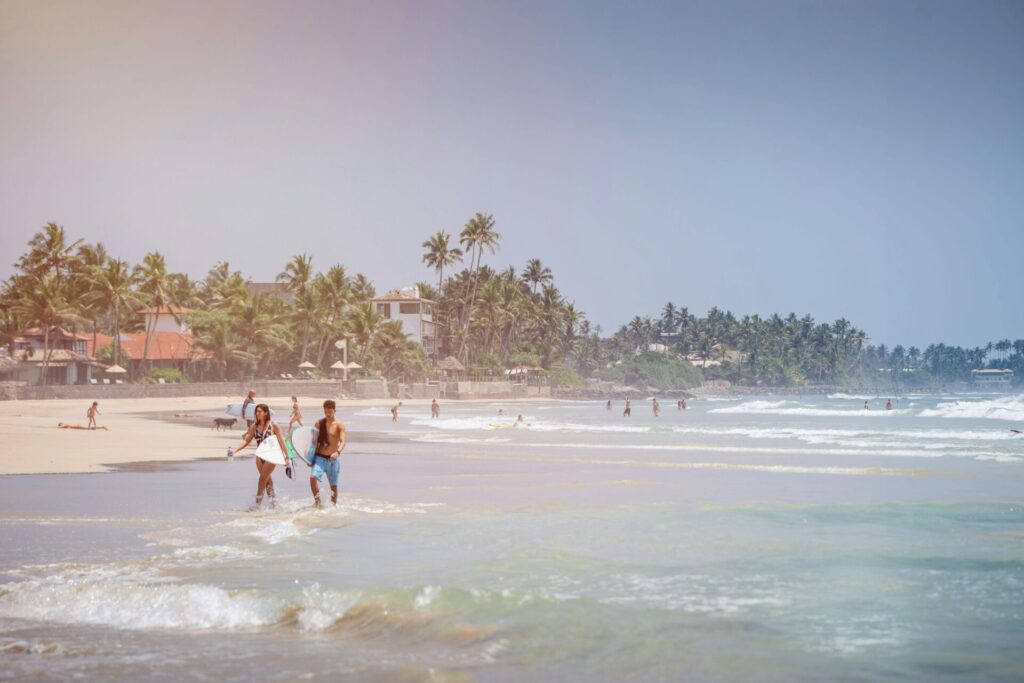 Beach in down south sri lanka 